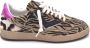 4B12 dames sneakers Play New D koeiehuid met dierenprint buin - Thumbnail 2