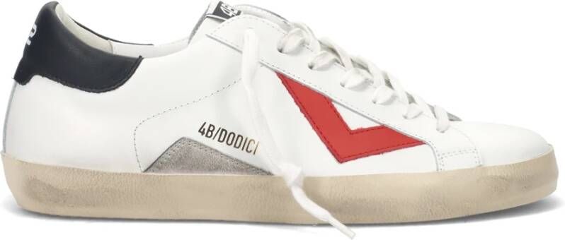 4B12 Suprime Sneakers in het Wit White Heren