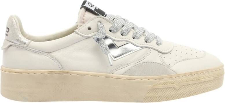 4B12 Witte leren sneakers voor vrouwen - Foto 2