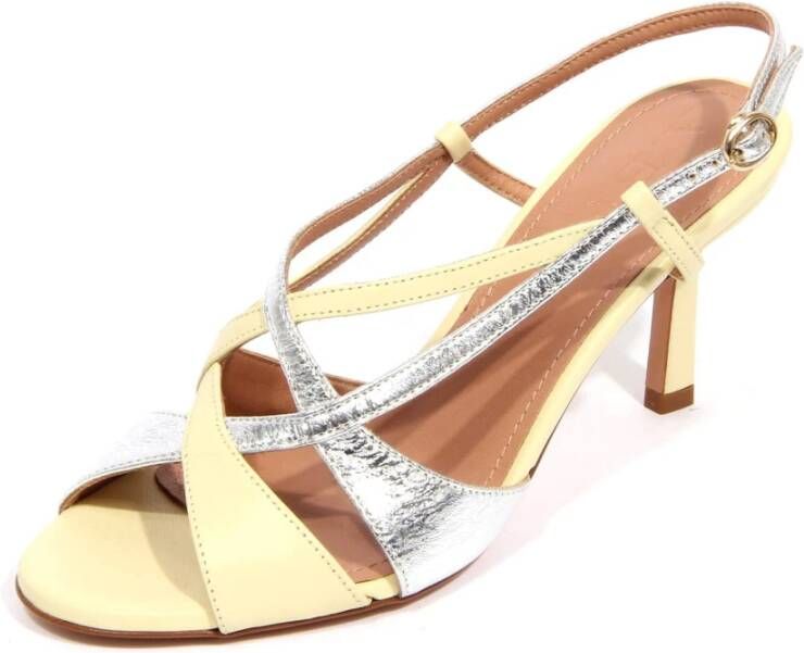 A. Bocca Lichtgeel Zilveren Sandaal Ab2434