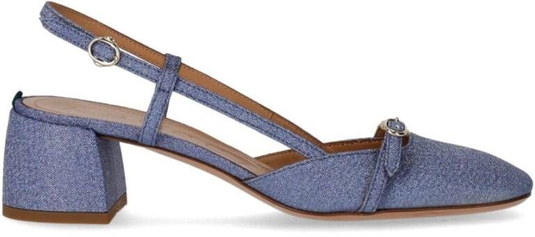 A. Bocca Hoge hakken Smoky Blue Slingback Pump in blauw