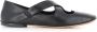 A. Bocca Zwarte leren balletflats Black Dames - Thumbnail 1