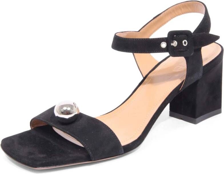 A. Bocca Zwarte Suède Sandalen