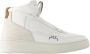 A-Cold-Wall Beige Leren Hi Top Sneakers Luol II Beige Heren - Thumbnail 1