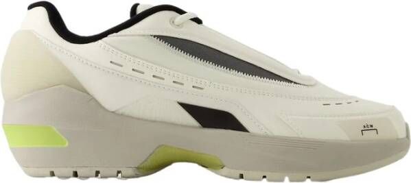 A-Cold-Wall Witte sneakers met logo print en gestructureerd paneel bovenwerk Wit Heren