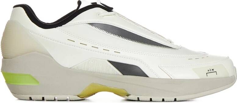 A-Cold-Wall Witte sneakers met logo print en gestructureerd paneel bovenwerk Wit Heren - Foto 6