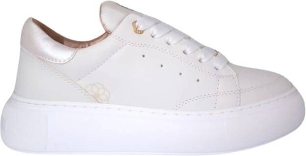 Acbc Glitter Phyton Damesneakers Platform White Dames