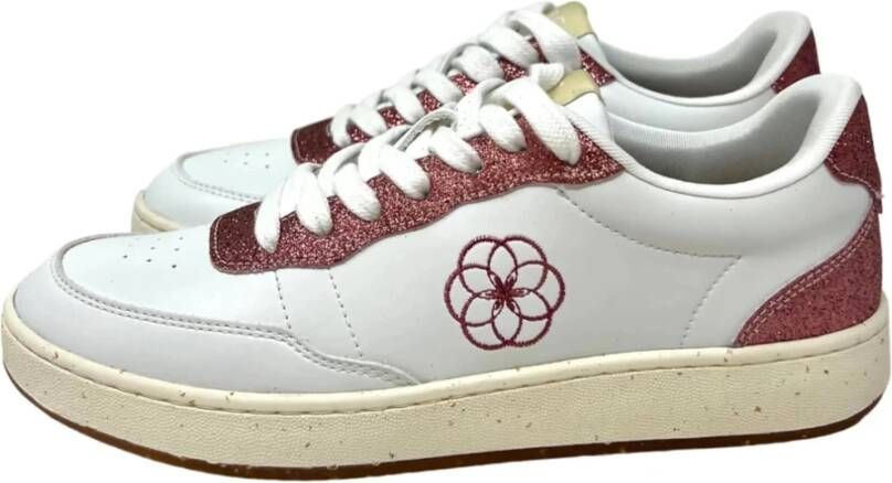 Acbc Roze Glitter Sneaker White Dames