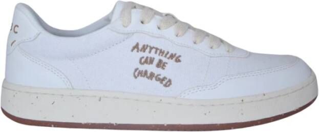 Acbc Witte Dubbele Stof Sneakers White Dames