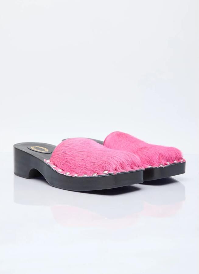 Acne Studios Hairy Wood Clogs - Foto 2