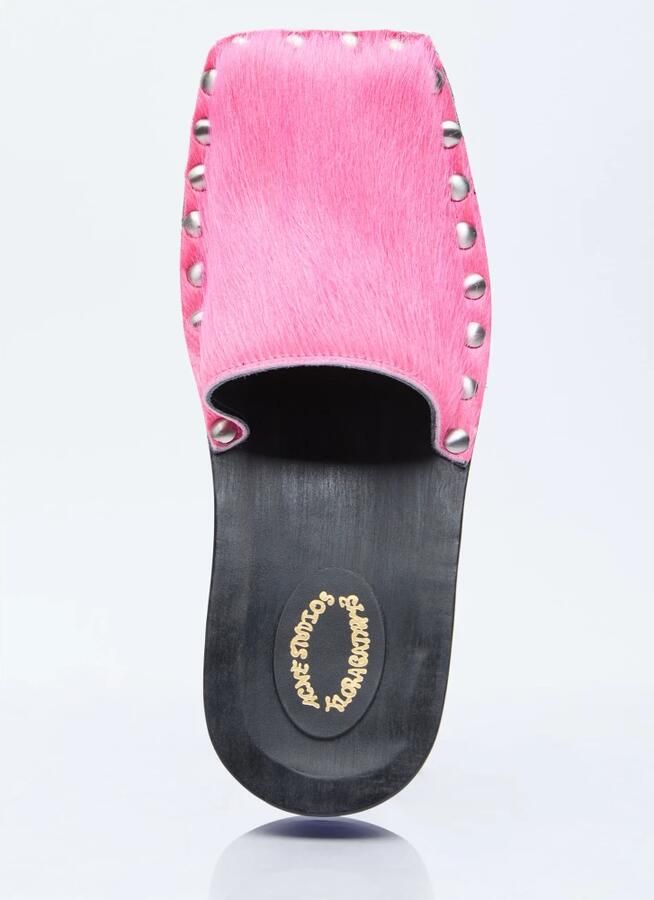 Acne Studios Hairy Wood Clogs - Foto 4
