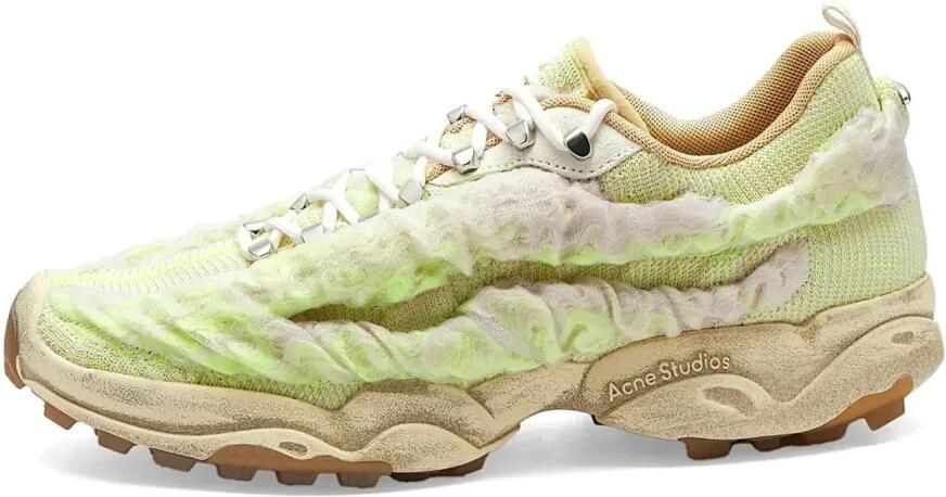 Acne Studios Gebreide Metalen Studs Sneakers White Heren - Foto 3