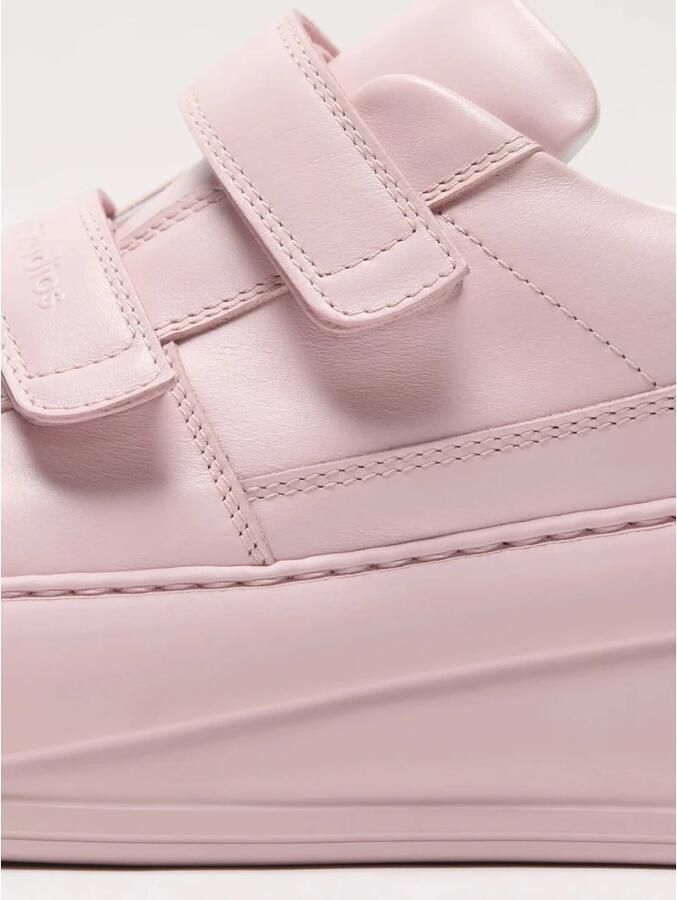 Acne Studios Pastel Pink Leren Sneakers