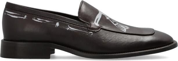 Acne Studios Printed leren loafers