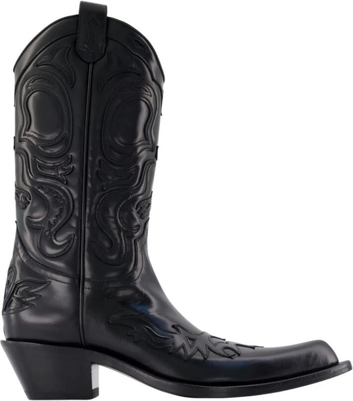 Acne Studios Puntige Leren Cowboylaarzen