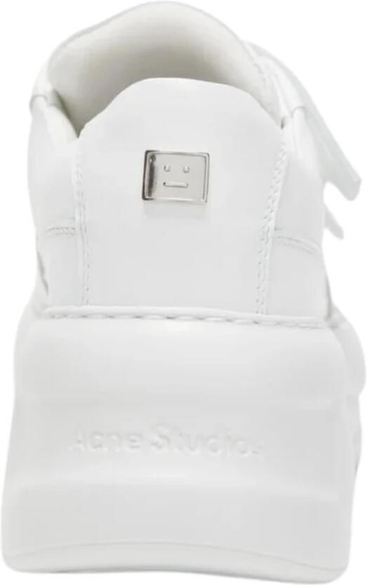 Acne Studios Witte leren Velcro sneakers gezichtsdetail - Foto 5