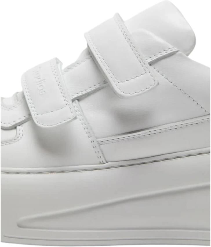 Acne Studios Witte leren Velcro sneakers gezichtsdetail - Foto 2