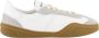 Acne Studios Wit bruin leren sneakers Ronde neus White Heren - Thumbnail 5