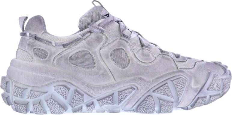 Acne Studios Bolzter Tumbled Low-Top Sneakers White Heren