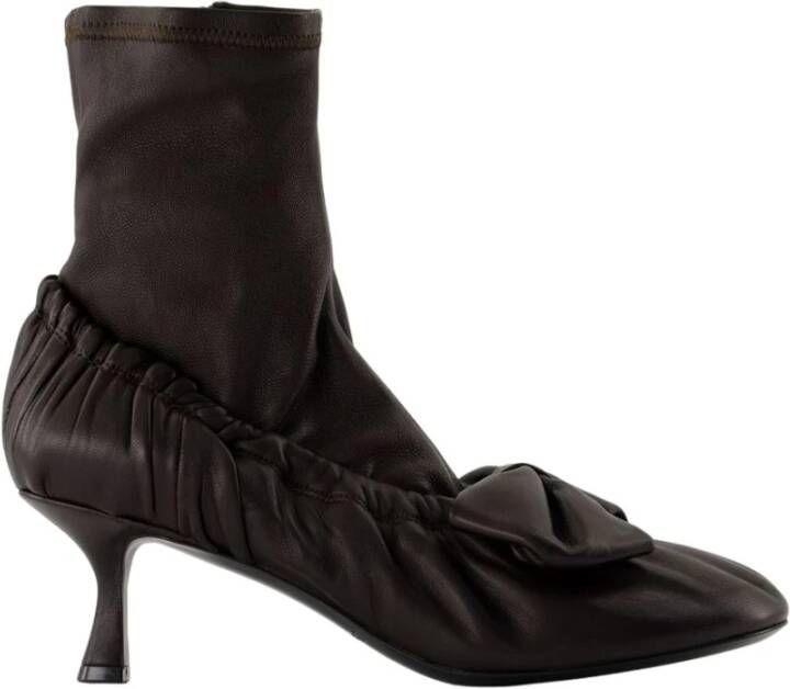 Acne Studios Bruine leren striklaarzen