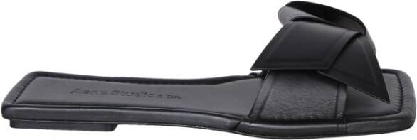 Acne Studios Sandalen Musubi Sandals Leather Black in zwart