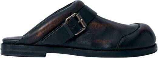 Acne Studios Gesp Leren Muiltjes