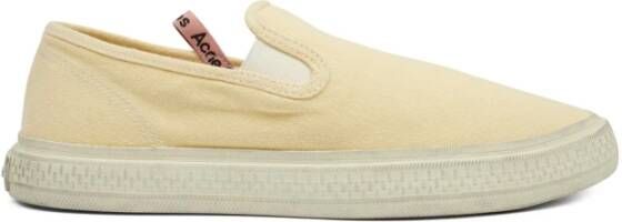 Acne Studios Lichtgele Slip On Sneakers Yellow Heren