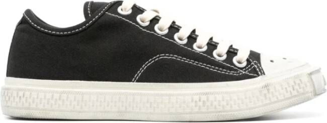 Acne Studios Zwarte Ballow Sneakers met Distressed Effect Black Dames