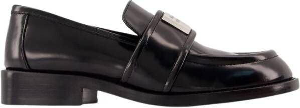 Acne Studios Zwarte Geborsteld Leren Loafers Schoenen Black Dames - Foto 3