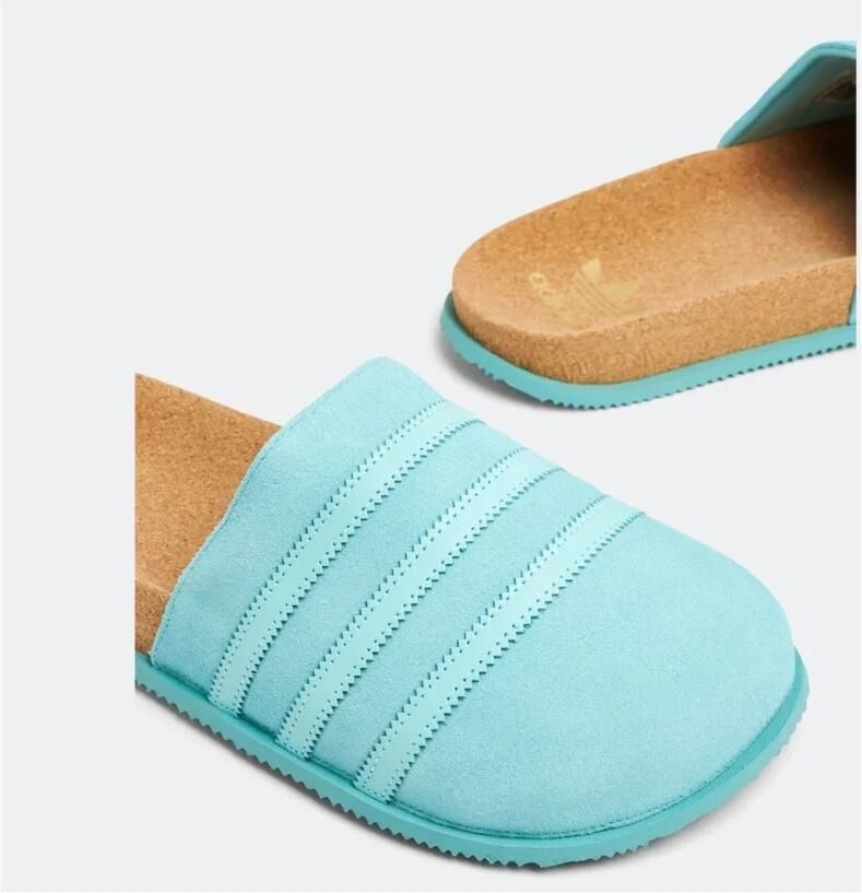 Adidas Kleurrijke Leren Sliders voor Heren Blauw - Foto 2