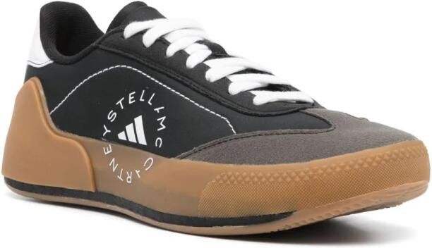 Adidas by Stella McCartney Zwarte Zijde & Nylon Sneakers
