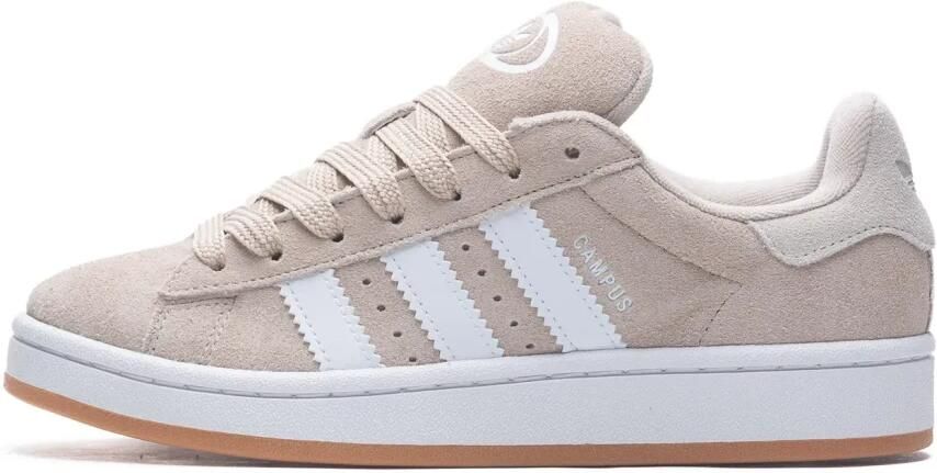 Adidas Originals Campus 00's suède sneakers beige wit gum Leer 38 2 3