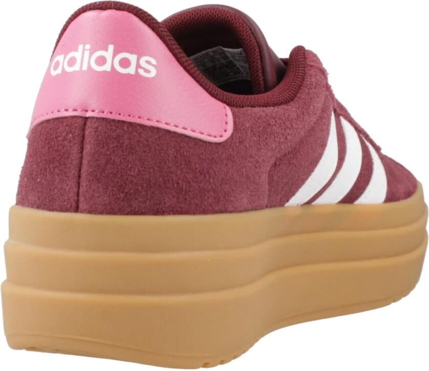 Adidas Sportswear VL Court Bold suède sneakers donkerrood wit Suede 38 2 3 - Foto 4