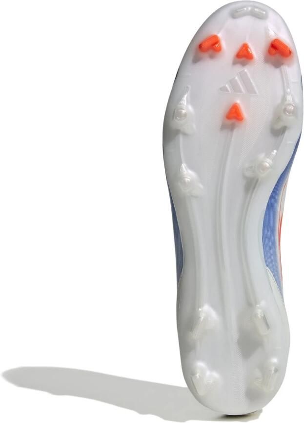 Adidas F50 Elite Laceless FG Cloud White Solar Red Lucid Blue- Cloud White Solar Red Lucid Blue