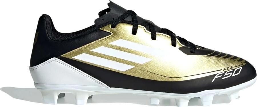 Adidas Performance F50 Club Messi senior voetbalschoenen zwart antraciet goud metallic