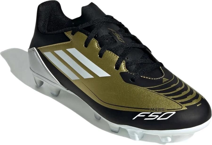 Adidas Performance F50 Club Messi senior voetbalschoenen zwart antraciet goud metallic - Foto 5