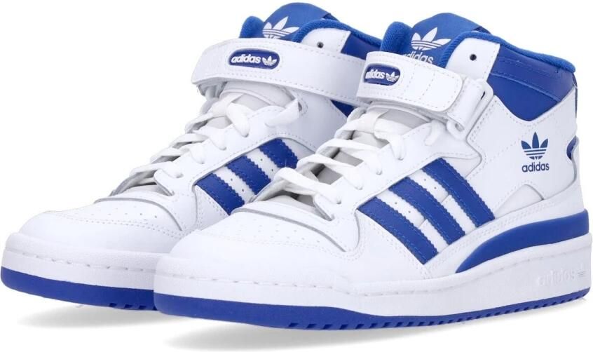 Adidas Originals Forum Mid Schoenen Cloud White Royal Blue Cloud White Dames - Foto 6
