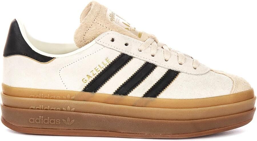 ADIDAS ORIGINALS Sneakers laag 'Gazelle Bold Latte' goud zwart wolwit