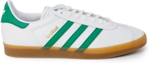 Adidas Originals Gazelle Dames Cloud White Bold Green Gold Metallic- Dames Cloud White Bold Green Gold Metallic