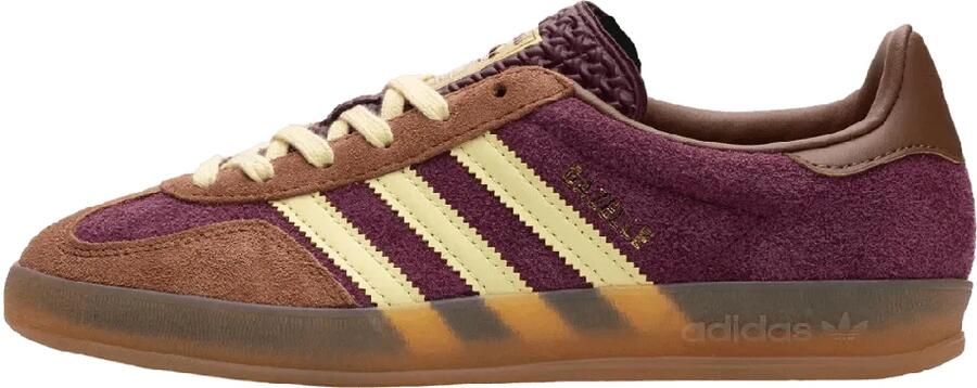 Adidas Originals Gazelle Indoor Maroon Almost Yellow Preloved Brown- Maroon Almost Yellow Preloved Brown