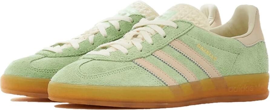 Adidas Originals Gazelle Indoor Semi Green Spark Almost Yellow Cream White- Semi Green Spark Almost Yellow Cream White - Foto 3