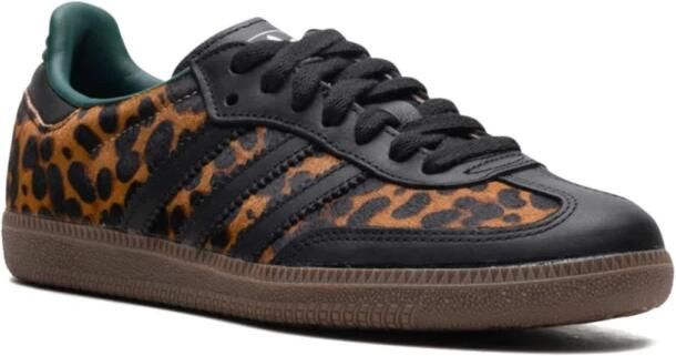 Adidas Luipaardprint Sneakers met Leren Details
