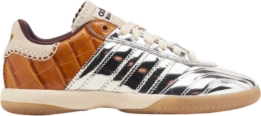 Adidas Metallic Panel Lace-Up Sneakers met platte zool Multicolor Heren