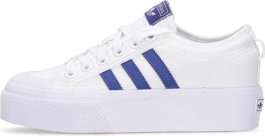 Adidas ORIGINALS Nizza Platform Sneakers Ftwr White Semi Lucid Blue Core Black Dames