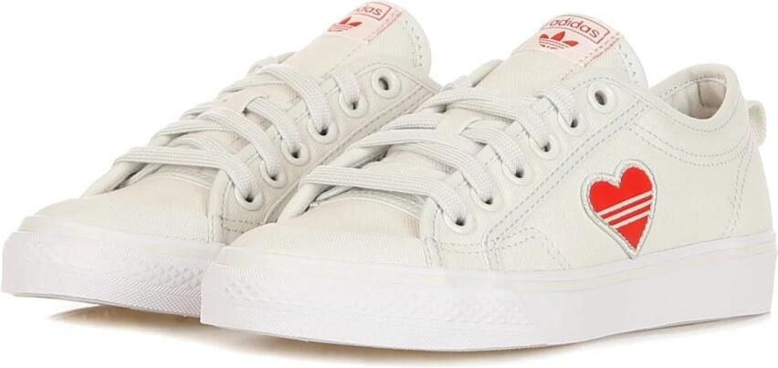 Adidas Nizza Trefoil W Dames Sneakers Crystal White Red Ftwr White - Foto 8