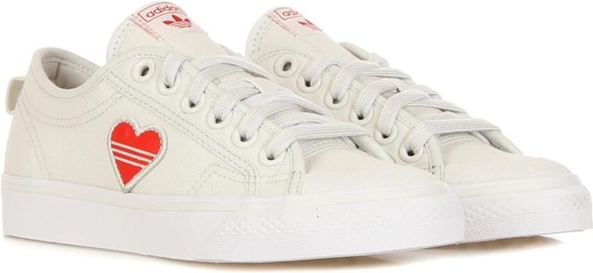 Adidas Nizza Trefoil W Dames Sneakers Crystal White Red Ftwr White - Foto 9
