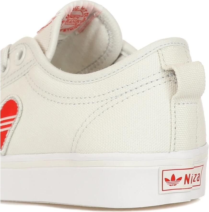 Adidas Nizza Trefoil W Dames Sneakers Crystal White Red Ftwr White - Foto 2