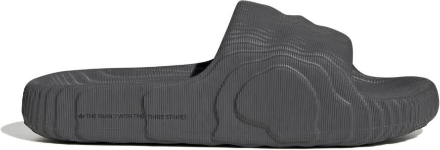 Adidas Originals Adilette 22 Slides Grey Five Grey Five Core Black- Grey Five Grey Five Core Black