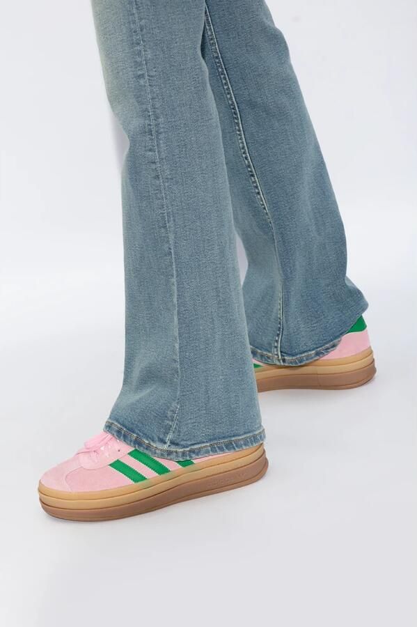 Adidas Originals Gazelle Bold Dames True Pink Green Cloud White- Dames True Pink Green Cloud White