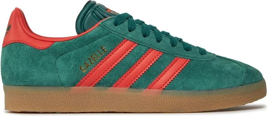 Adidas Originals Gazelle Collegiate Green Preloved Red Gum- Dames Collegiate Green Preloved Red Gum